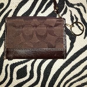 Brown Coach Coin Purse